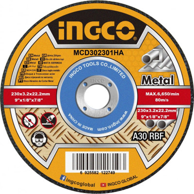 Отрезной круг INGCO Metal MCD302301HA