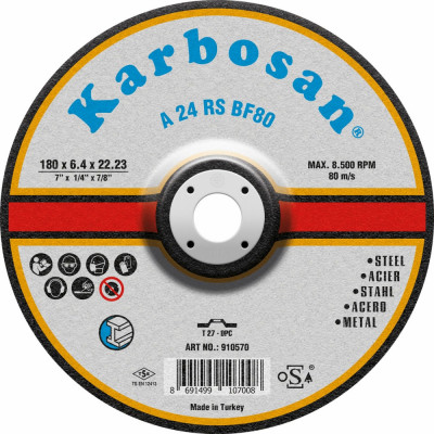Шлифовальный диск по металлу Karbosan 10570