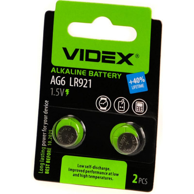Щелочная-алкалиновая батарейка Videx VID-AG06-2BC