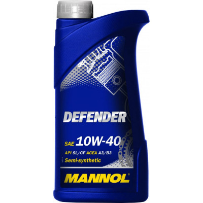 Полусинтетическое моторное масло MANNOL DEFENDER 10W40 1147