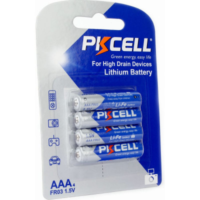 Литиевый элемент питания PKCell AAA-4B
