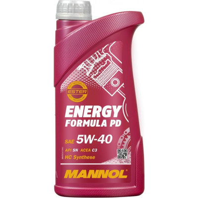 Синтетическое моторное масло MANNOL ENERGY FORMULA PD 5W40 4013