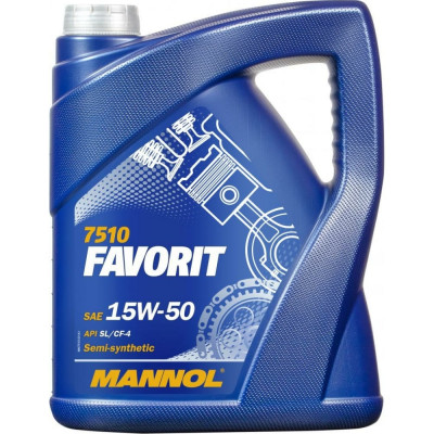Полусинтетическое моторное масло MANNOL FAVORIT 15W50 1135