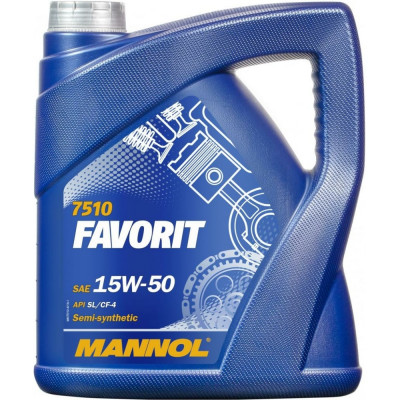 Полусинтетическое моторное масло MANNOL FAVORIT 15W50 4032