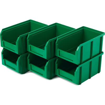 Пластиковый ящик СТЕЛЛА-ТЕХНИК V-2-К6-зеленый