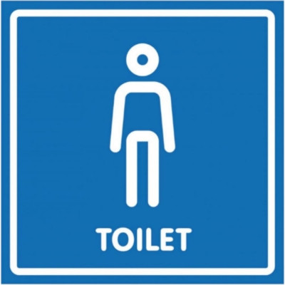 Наклейка Контур Лайн Туалет мужской 10FC0134