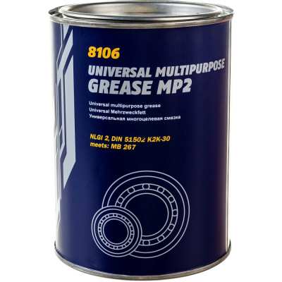 Густая многоцелевая смазка MANNOL MP-2 Universal Multipurpose Grease MP2 2105