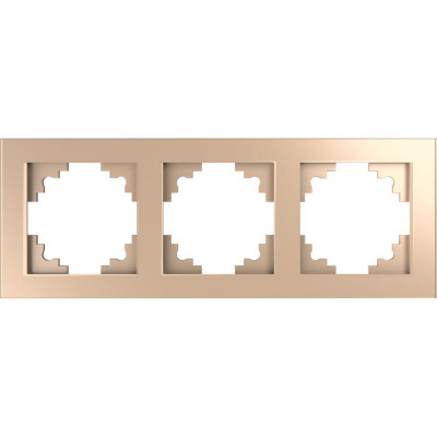 Горизонтальная трехместная рамка STEKKER Катрин GFR00-7003-02 39529