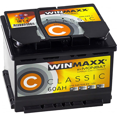 Автомобильная аккумуляторная батарея MONBAT WINMAXX CLASSIC MW6052L20