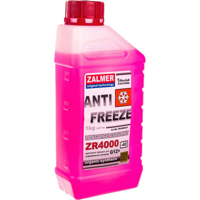 Антифриз ZALMER Antifreeze ZR4000 LLC G12+ ZR40R001