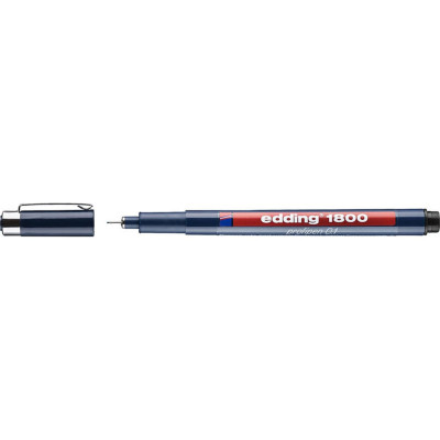 Капиллярная ручка-фломастер для черчения EDDING E-1800-0.1#1