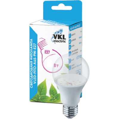 Светодиодная лампа VKL electric VLED-FITO-A65-10W-E27 1155781