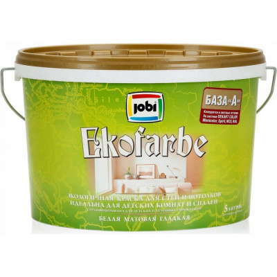 Экологичная краска для стен и потолков JOBI EKOFARBE 11893