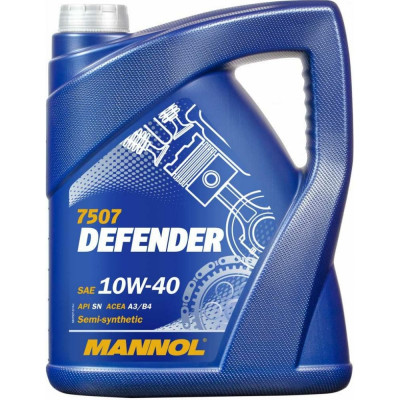 Полусинтетическое моторное масло MANNOL DEFENDER 10W40 75075