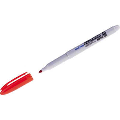 Перманентный маркер Munhwa красный, пулевидный, 1,5 мм, 235084 Б0050525
