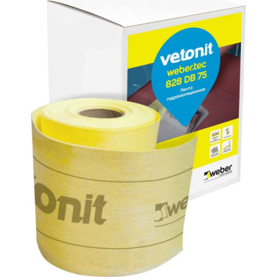 Эластичная изоляционная лента для герметизации Vetonit weber.tec 828 DB 75 1023220