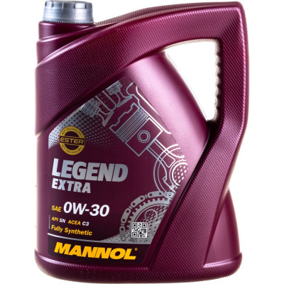 Синтетическое моторное масло MANNOL LEGEND EXTRA 0W30 79195