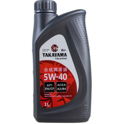 Моторное масло TAKAYAMA SAE 5W-40, API SN/CF 605528