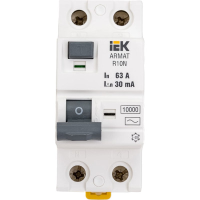 Выключатель дифференциального тока IEK ARMAT R10N AR-R10N-2-063C030