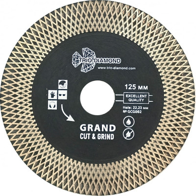 Отрезной диск алмазный TRIO-DIAMOND Турбо серия Grand Cut & Grind GCG002