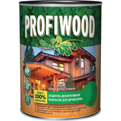 Защитно-декоративное покрытие для древесины Profiwood 72659