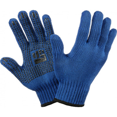Двухслойные хлопчатобумажные перчатки Фабрика перчаток 6-75-2С-СИН-(XL)