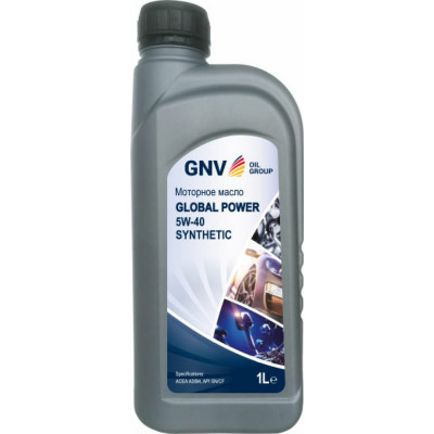Синтетическое моторное масло GNV Global Power 5W-40 Synthetic A3/B4 GGP1011072017510540001