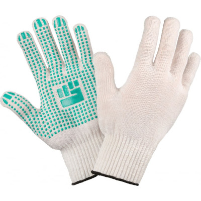 Стандартные хлопчатобумажные перчатки Фабрика перчаток 5-10-СТ-БЕЛ-(M)