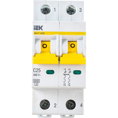 Автоматический выключатель IEK ВА47-60M MVA31-2-025-C