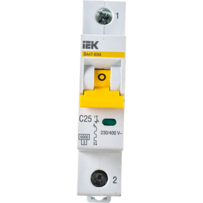 Автоматический выключатель IEK ВА47-60M MVA31-1-025-C