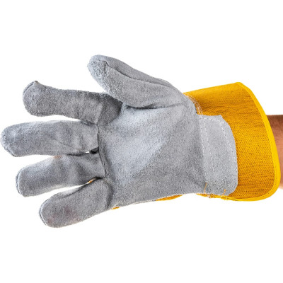 Усиленные спилковые комбинированные перчатки СИБРТЕХ 679022