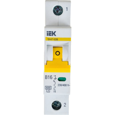 Автоматический выключатель IEK ВА47-60M MVA31-1-016-B
