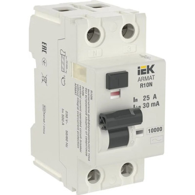 Выключатель дифференциального тока IEK ARMAT R10N AR-R10N-2-025A030