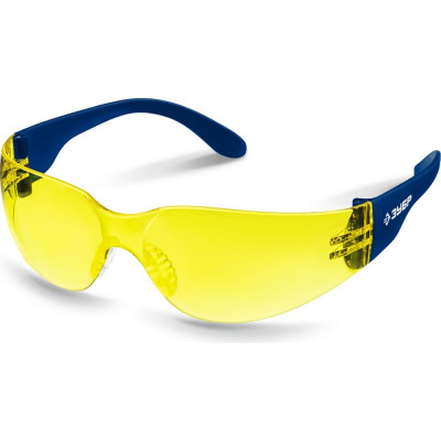 Облегченные защитные очки ЗУБР желтые 110488