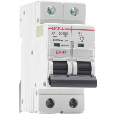 Автоматический выключатель AKEL ВА47-MCB-N-2P-C20-AC 400112