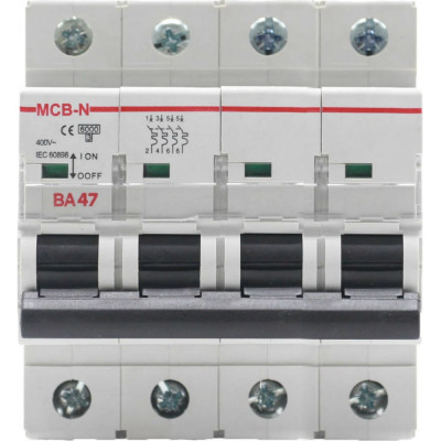 Автоматический выключатель AKEL ВА47-MCB-N-4P-D6-AC 400226