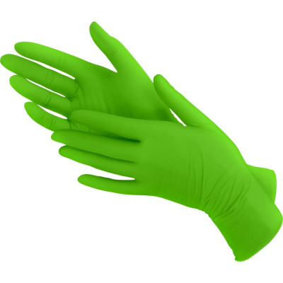 Нитриловые перчатки EcoLat Green 3338/XS