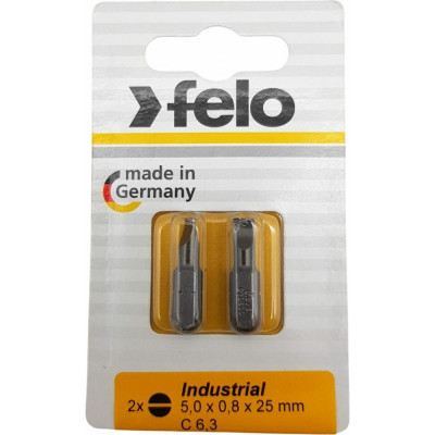 Плоская шлицевая бита Felo Industrial 02050036