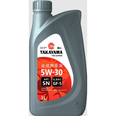 Синтетическое моторное масло TAKAYAMA SAE 5W-30, ILSAC GF-5, API SN 605551
