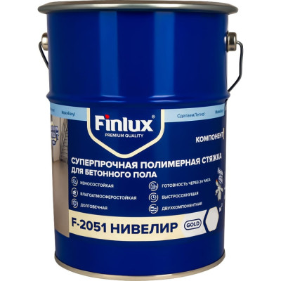 Суперпрочная полимерная стяжка-ровнитель для бетонного пола Finlux F-2051 Нивелир 4603783200689