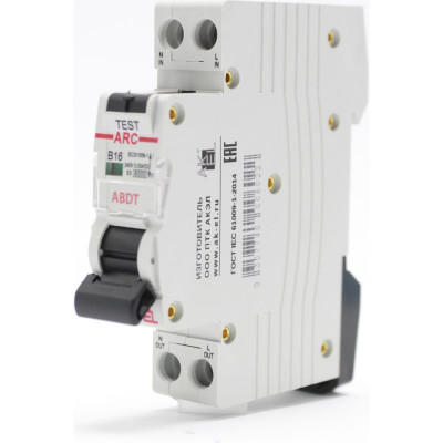 Автоматический выключатель дифференциального тока AKEL АВДТ ARC-1P+N-B16-30mA-ТипAC 400905