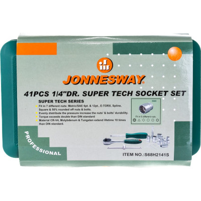 Набор торцевых головок Jonnesway Super Tech S68H2141S