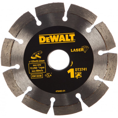 Алмазный диск для ушм, по бетону Dewalt DT 3741