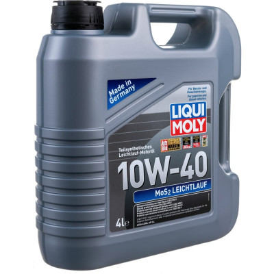 Полусинтетическое моторное масло LIQUI MOLY MoS2 Leichtlauf 10W-40 SL/CF;A3/B3 1917