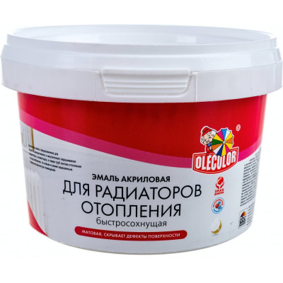 Акриловая эмаль для радиаторов отопления Olecolor 4300006116