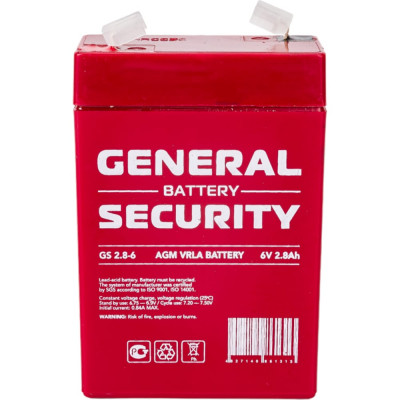 Аккумулятор для ИБП General Security GS2.8-6