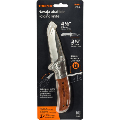 Складной нож Truper NV-4 16981