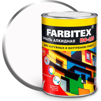 Алкидная эмаль Farbitex ПФ-115 4300005991