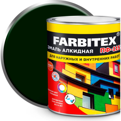 Алкидная эмаль Farbitex ПФ-115 4300001772