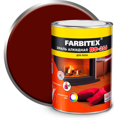 Алкидная эмаль Farbitex ПФ-266 4300005988